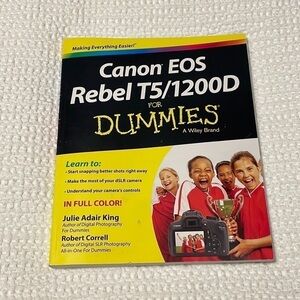 CANNON EOS Rebel T5  1200D For Dummies Guide Book